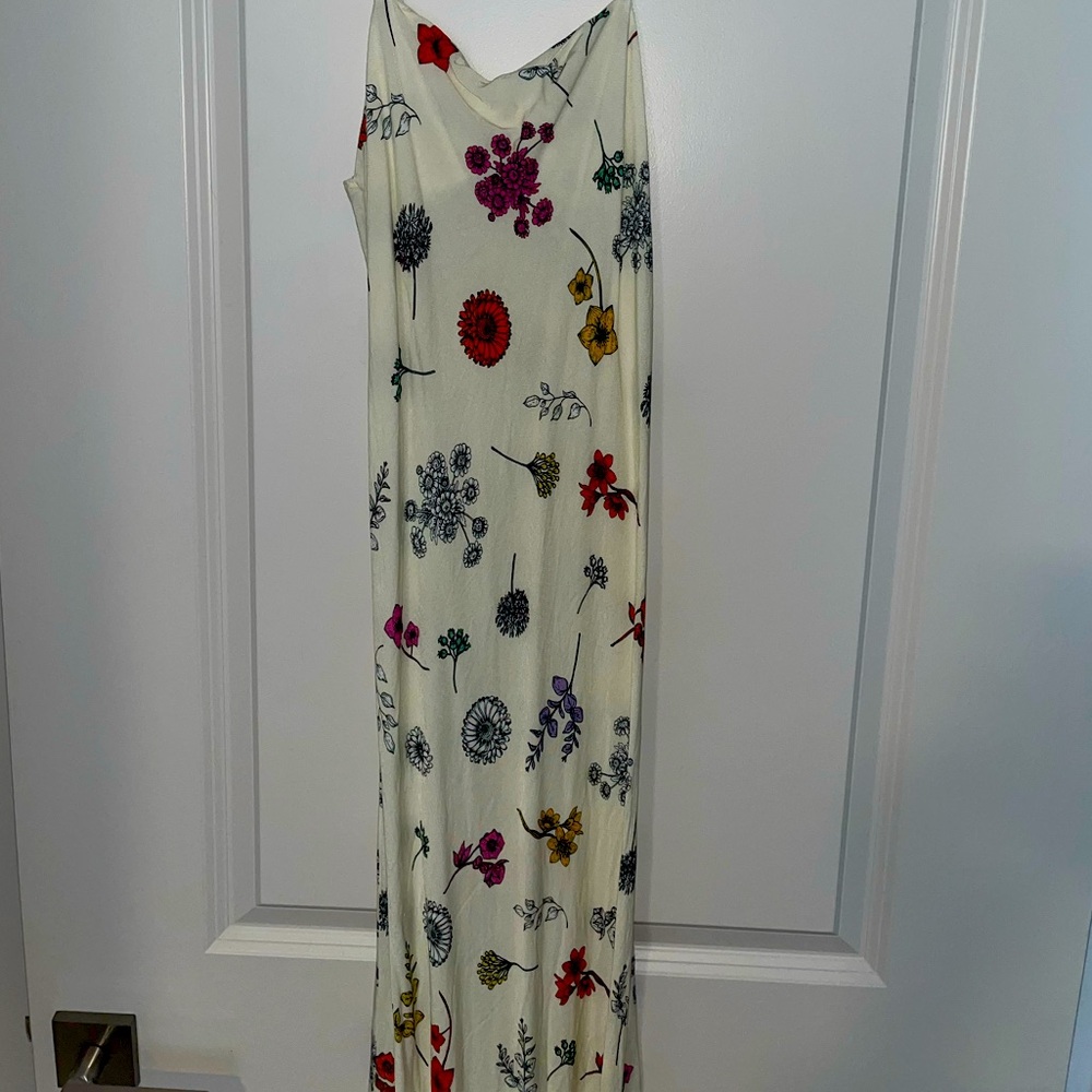 Nasty Gal, size 4, Floral/Cream Dress